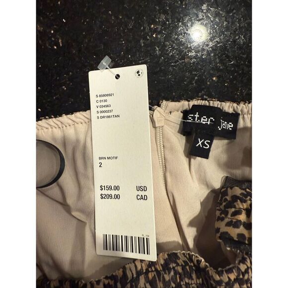 Sister Jane Lisette Leopard Print Midi Dress Size XS NWT - Picture 8 of 9